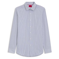 Риза с дълъг ръкав HUGO Kenno 10276637 RED long sleeve shirt - Blue (Open Blue) риза,с,дълъг,ръкав,дамски,ризи,мъжки,ризи,hugo,kenno,10276637,red,long,sleeve,shirt,blue,(open,blue)