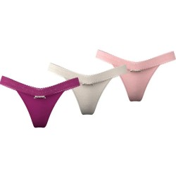 HUGO Lace 10277591 RED thong 3 units - Multicolor (Open Miscellaneous 963) дамско,бельо,дамски,бикини,и,танкини,hugo,lace,10277591,red,thong,3,units,multicolor,(open,miscellaneous,963)
