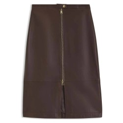 Пола HUGO Lacelo 10278730 RED midi skirt - Brown (Open Miscellaneous) пола,дамски,поли,и,рокли,hugo,lacelo,10278730,red,midi,skirt,brown,(open,miscellaneous)