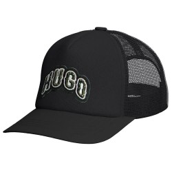 Шапка HUGO Marsel 10269331 BLUE trucker cap - Black (Black) шапка,всички,шапки,hugo,marsel,10269331,blue,trucker,cap,black,(black)