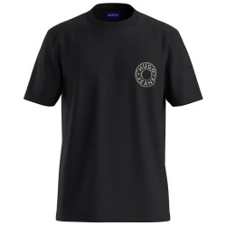 Тениска HUGO Nemodo 10283344 BLUE short sleeve T-shirt - Black (Black) тениска,мъжки,тениски,дамски,тениски,hugo,nemodo,10283344,blue,short,sleeve,t,shirt,black,(black)