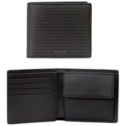 портфейли,и,портмонета,hugo,quantic,4cc,10278014,red,wallet,black,(black)
