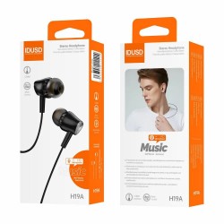 Слушалки Idusd H19A earphones - Black (White) слушалки,слушалки,idusd,h19a,earphones,black,(white)