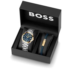 часовник,часовници,boss,1570191,41mm,5atm,quartz,analogic,watch,golden,(grey,blue,mineral)
