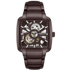 часовник,часовници,kenneth,cole,kcwgy0046501,40mm,5atm,automatic,analogic,watch,brown,(brown,black,mineral)