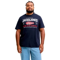 Тениска Jack & jones 12299533 Plus Size short sleeve T-shirt - Blue (Navy Blazer) тениска,мъжки,тениски,дамски,тениски,jack,&,jones,12299533,plus,size,short,sleeve,t,shirt,blue,(navy,blazer)