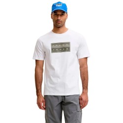 Тениска Jack & jones Fusion Box Print short sleeve T-shirt - White (Bright White) тениска,мъжки,тениски,дамски,тениски,jack,&,jones,fusion,box,print,short,sleeve,t,shirt,white,(bright,white)