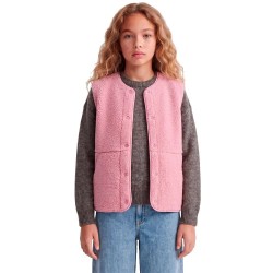 Елек Jack & jones Vera Teddy JJXX vest - Pink (Orchid Smoke) елек,детски,потници,jack,&,jones,vera,teddy,jjxx,vest,pink,(orchid,smoke)