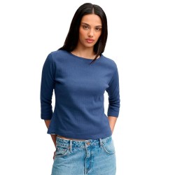 Тениска Superdry Athletic Essential Pointelle short sleeve T-shirt - Blue (Standard Navy) тениска,мъжки,тениски,дамски,тениски,superdry,athletic,essential,pointelle,short,sleeve,t,shirt,blue,(standard,navy)