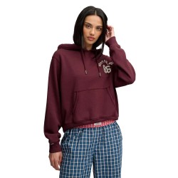 Суичър Superdry Athletic Essentials Applique Crop hoodie - Purple (Port Red) суичър,дамски,блузи,superdry,athletic,essentials,applique,crop,hoodie,purple,(port,red)