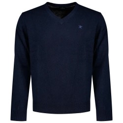 Блуза Hackett HM7000288 v neck sweater - Blue (Old Navy) блуза,мъжки,пуловери,дамски,пуловери,hackett,hm7000288,v,neck,sweater,blue,(old,navy)