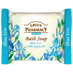 Green pharmacy Blue Iris With Argan 100g bar of soap - Golden хигиена,тяло,green,pharmacy,blue,iris,with,argan,100g,bar,of,soap,golden