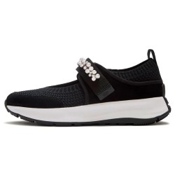 Маратонки Fitflop F-Mode Flow Pearl trainers - Black (Black) маратонки,мъжки,маратонки,дамски,маратонки,fitflop,f,mode,flow,pearl,trainers,black,(black)