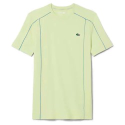 Тениска Lacoste Ultra-Dry Pique Graphic Logo short sleeve T-shirt - Yellow (Sencha) тениска,мъжки,тениски,дамски,тениски,lacoste,ultra,dry,pique,graphic,logo,short,sleeve,t,shirt,yellow,(sencha)