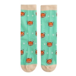чорапи,мъжки,чорапи,дамски,чорапи,mr,wonderful,red,panda,socks,green,(orange)
