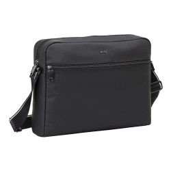 BOSS Zeph Messenger 10283500 crossbody - Black (Black) всички,чанти,boss,zeph,messenger,10283500,crossbody,black,(black)