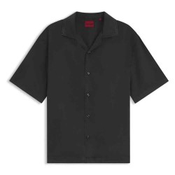 Риза с къс ръкав HUGO Exolino 10278363 RED short sleeve shirt - Black (Black) риза,с,къс,ръкав,дамски,ризи,мъжки,ризи,hugo,exolino,10278363,red,short,sleeve,shirt,black,(black)