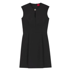 Рокля HUGO Kalene 10248776 RED sleeveless short dress - Black (Black) рокля,дамски,поли,и,рокли,hugo,kalene,10248776,red,sleeveless,short,dress,black,(black)