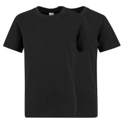 Тениска Urban classics Basic Regular Fit short sleeve T-shirt 2 units - Black (Black / Black) тениска,мъжки,тениски,дамски,тениски,urban,classics,basic,regular,fit,short,sleeve,t,shirt,2,units,black,(black,black)