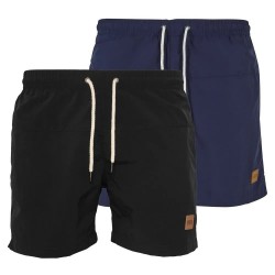 Бански гащета Urban classics TB1026A swimming shorts 2 units - Blue / Black (Black / Black / Navy / Navy) бански,гащета,мъжки,бански,костюми,urban,classics,tb1026a,swimming,shorts,2,units,blue,black,(black,black,navy,navy)