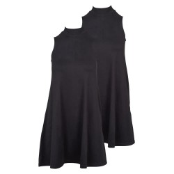 Рокля Urban classics TB1900A sleeveless dress 2 units - Black (Black / Black) рокля,дамски,поли,и,рокли,urban,classics,tb1900a,sleeveless,dress,2,units,black,(black,black)