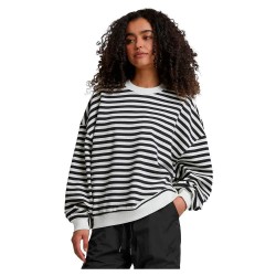 Блуза Urban classics TB6135 sweatshirt - Black (Black / White Sand) блуза,дамски,блузи,urban,classics,tb6135,sweatshirt,black,(black,white,sand)
