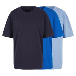 тениска,мъжки,тениски,дамски,тениски,urban,classics,tb7747b,short,sleeve,t,shirt,3,units,blue,(navy,cobalt,blue,powder,blue)