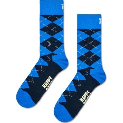 Чорапи Happy socks Argyle crew socks - Blue (Blue / Black) чорапи,мъжки,чорапи,дамски,чорапи,happy,socks,argyle,crew,socks,blue,(blue,black)