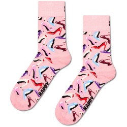 Чорапи Happy socks Heels Short crew socks - Pink (Multicolor) чорапи,мъжки,чорапи,дамски,чорапи,happy,socks,heels,short,crew,socks,pink,(multicolor)