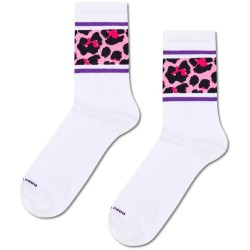 чорапи,мъжки,чорапи,дамски,чорапи,happy,socks,leo,stripe,sneaker,crew,socks,white,(white,red)