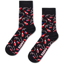 чорапи,мъжки,чорапи,дамски,чорапи,happy,socks,lipstick,short,crew,socks,black,(multicolor)
