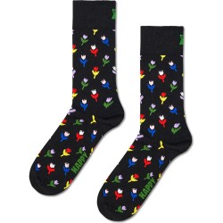 чорапи,мъжки,чорапи,дамски,чорапи,happy,socks,mini,tulip,crew,socks,black,(black,multi)