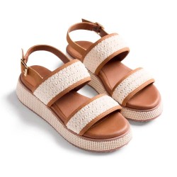 Сандали Gioseppo Cheptais platform sandals - White (Brown) сандали,дамски,сандали,и,чехли,gioseppo,cheptais,platform,sandals,white,(brown)