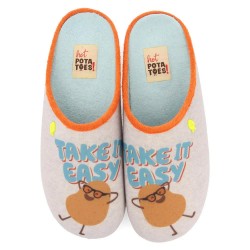 Пантофи Hot potatoes Ellicott slippers - White / Grey (Grey / Gray) пантофи,мъжки,пантофи,дамски,пантофи,hot,potatoes,ellicott,slippers,white,grey,(grey,gray)