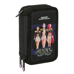 ученически,принадлежности,safta,k,pop,demon,hunters,sound,triple,pencil,case,37,pieces,black,(multicolor)