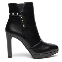 Nero giardini I617810DE heel booties - Black (Black) дамски,боти,мъжки,боти,nero,giardini,i617810de,heel,booties,black,(black)