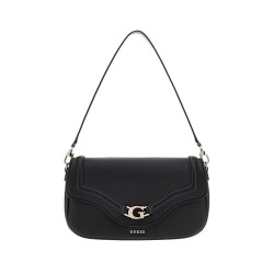 Чанта за през рамо Guess Calista Convertible Xbody Flap shoulder bag - Black (Black) чанта,за,през,рамо,всички,чанти,guess,calista,convertible,xbody,flap,shoulder,bag,black,(black)