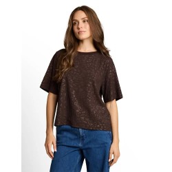 Тениска Tom tailor 1052874 short sleeve T-shirt - Brown (Java Dark Brown) тениска,мъжки,тениски,дамски,тениски,tom,tailor,1052874,short,sleeve,t,shirt,brown,(java,dark,brown)