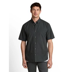 Карирана риза Tom tailor 1055262 short sleeve shirt - Grey (Darkest Olive Check) карирана,риза,дамски,ризи,мъжки,ризи,tom,tailor,1055262,short,sleeve,shirt,grey,(darkest,olive,check)