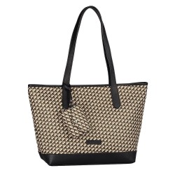 Пазарска чанта Tom tailor 4032670 Shopper Bag - Beige (Schwarz / Black) пазарска,чанта,всички,чанти,tom,tailor,4032670,shopper,bag,beige,(schwarz,black)