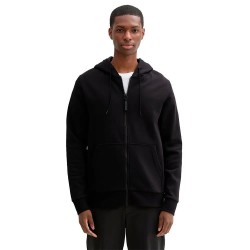 Блуза Tom tailor Printed full zip sweatshirt - Black (Black) блуза,мъжки,пуловери,tom,tailor,printed,full,zip,sweatshirt,black,(black)