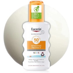 козметика,за,защита,от,слънце,eucerin,kids,sensitive,protect,spf50+,200ml,sunscreen,white