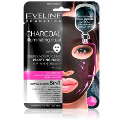 специфични,козметични,продукти,eveline,deeply,hydrating,&,purifying,charcoal,face,mask,clear