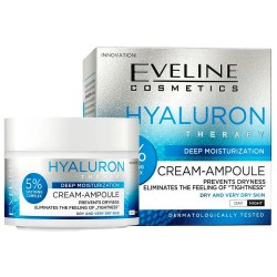 Eveline Hyaluron Therapy Deep Hydration Day&Night 50ml facial treatment - Clear специфични,козметични,продукти,eveline,hyaluron,therapy,deep,hydration,day&night,50ml,facial,treatment,clear