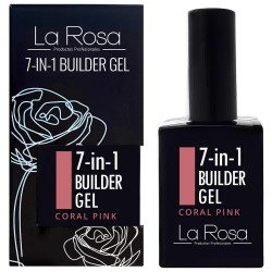 La rosa 7In1 Coral Pink nail builder gel специфични,козметични,продукти,la,rosa,7in1,coral,pink,nail,builder,gel