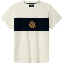 Тениска Hackett HK5000068 short sleeve T-shirt - White (Off White) тениска,мъжки,тениски,дамски,тениски,hackett,hk5000068,short,sleeve,t,shirt,white,(off,white)