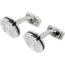 Hackett Round Brolly Bowler cufflinks - Silver (Navy) бижутерия,hackett,round,brolly,bowler,cufflinks,silver,(navy)