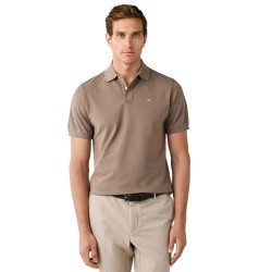 Hackett Slim Fit short sleeve polo - Beige / Brown (Putty Beige) дамски,блузи,с,яка,мъжки,блузи,с,яка,hackett,slim,fit,short,sleeve,polo,beige,brown,(putty,beige)