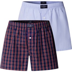 Боксерки Hackett Tartan boxers 2 units - Blue (Ink Blue) боксерки,мъжко,бельо,hackett,tartan,boxers,2,units,blue,(ink,blue)