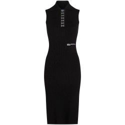 Рокля Karl lagerfeld jeans B3W13008 sleeveless short dress - Black (Black) рокля,дамски,поли,и,рокли,karl,lagerfeld,jeans,b3w13008,sleeveless,short,dress,black,(black)